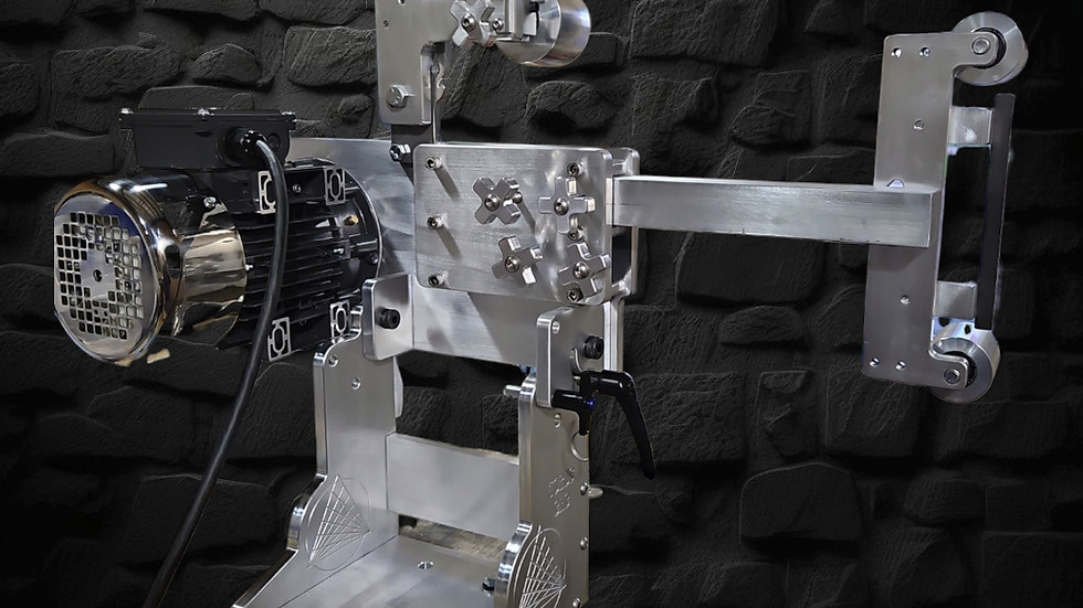 M-90-AL -  2 x 72 - Tilting Belt Grinder - fully assembled