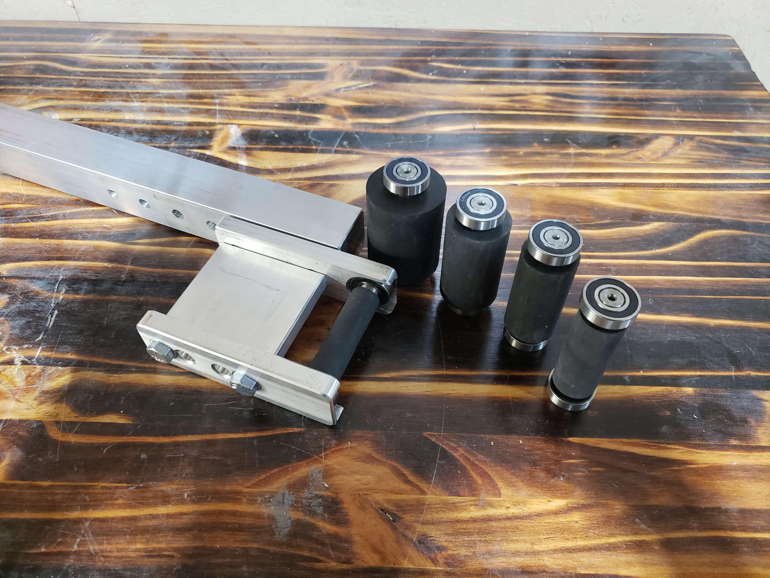 Small Wheel Attachment with 1.5" Aluminum Tooling Arm