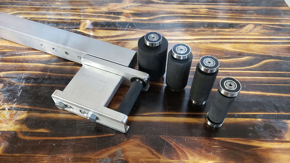 Small Wheel Attachment with 1.5" Aluminum Tooling Arm