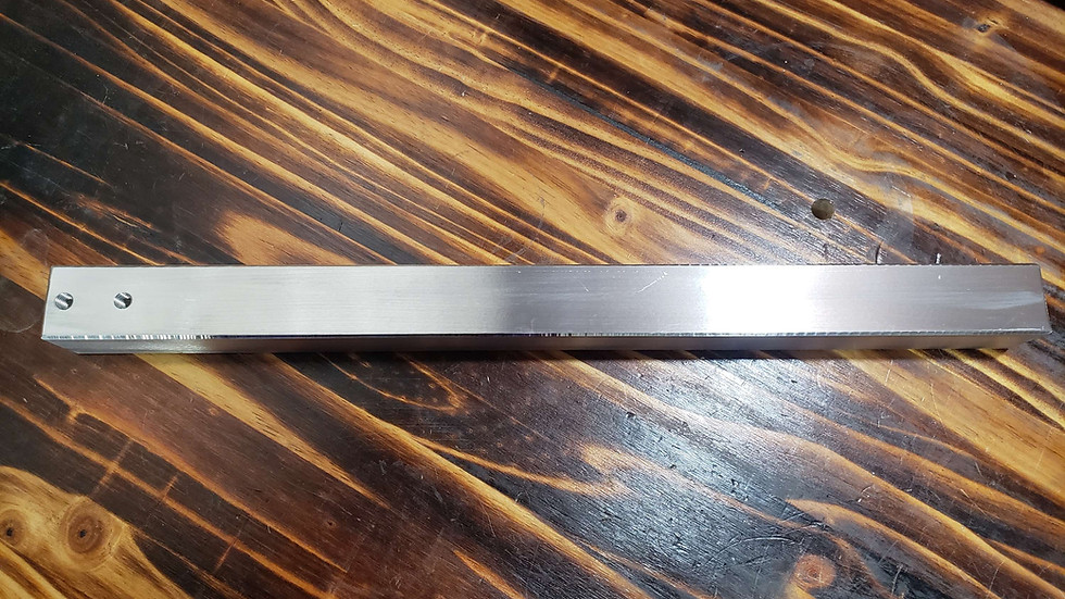 Tooling Arm 1.5 x 1.5 x 17" solid aluminum with 3/8-16 holes
