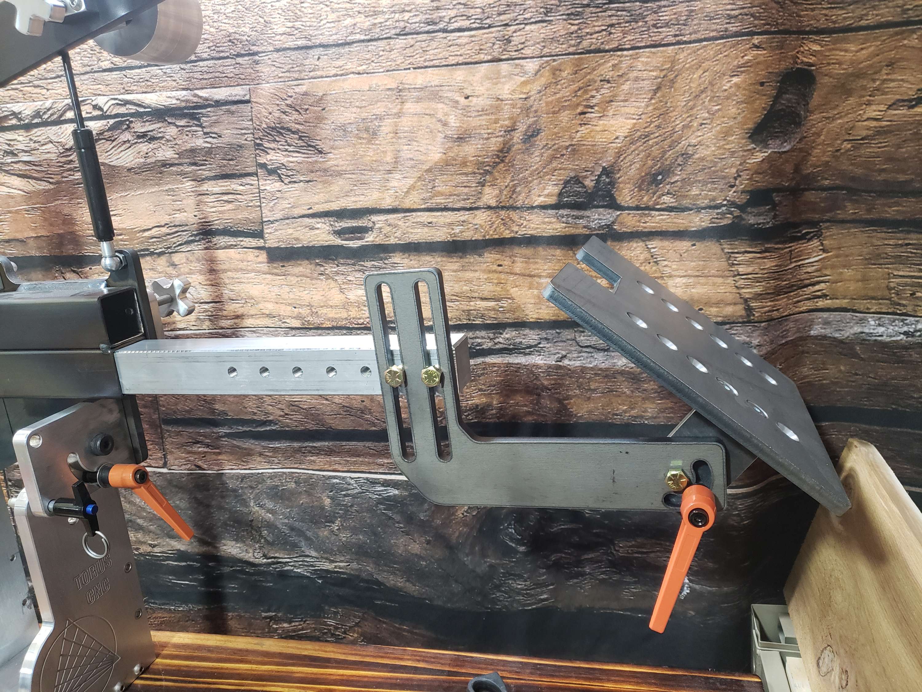 Adjustable Work Table attachment w aluminum tool bar